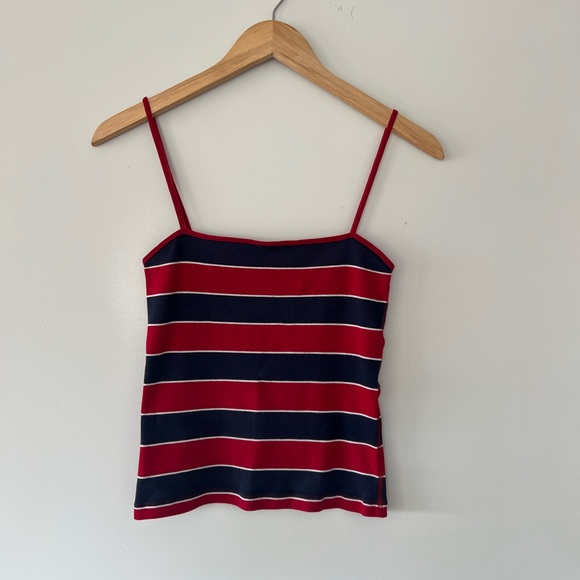 Jacob Annexe Navy & Red Stripped Tank Top - Picture 3 of 5